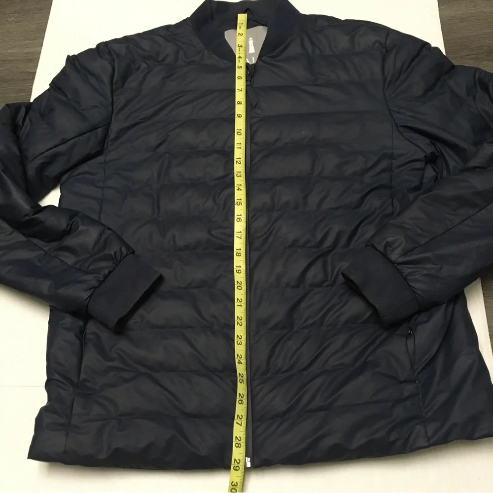 RAINS Mens Trekker Puffer Waterproof Jacket Full Zip Dark Blue Size M/L EUC - Picture 8 of 10